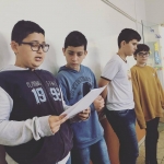 Apresentação de trabalhos de Literatura dos sétimos anos.