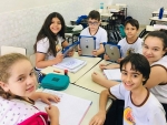 Aula de história. 6 ano Azul.