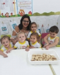 E no minimaternal teve culinária do biscoitinho 1, 2 , 3 .