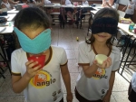 Os alunos dos segundos anos das tias Tati e Flávia